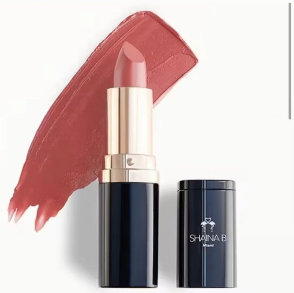 🩷 3/$1Shania B Miami Lipstick: HIBICUS ISLAND (satin pink) .10oz Brand New Sha…